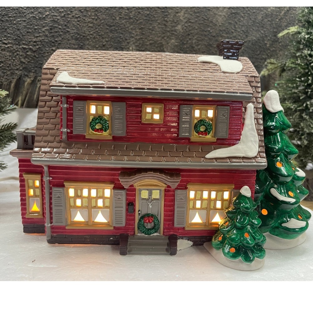 Dept 56 Snow Village DUTCH COLONIAL American Architecture Series 54856 Red House